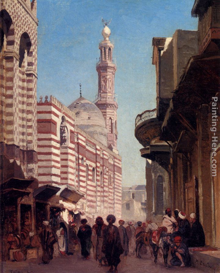 Cairo painting - Alberto Pasini Cairo art painting